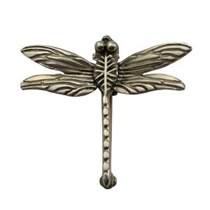 B Gould Sterling Silver Dragonfly Insect Brooch Pendant